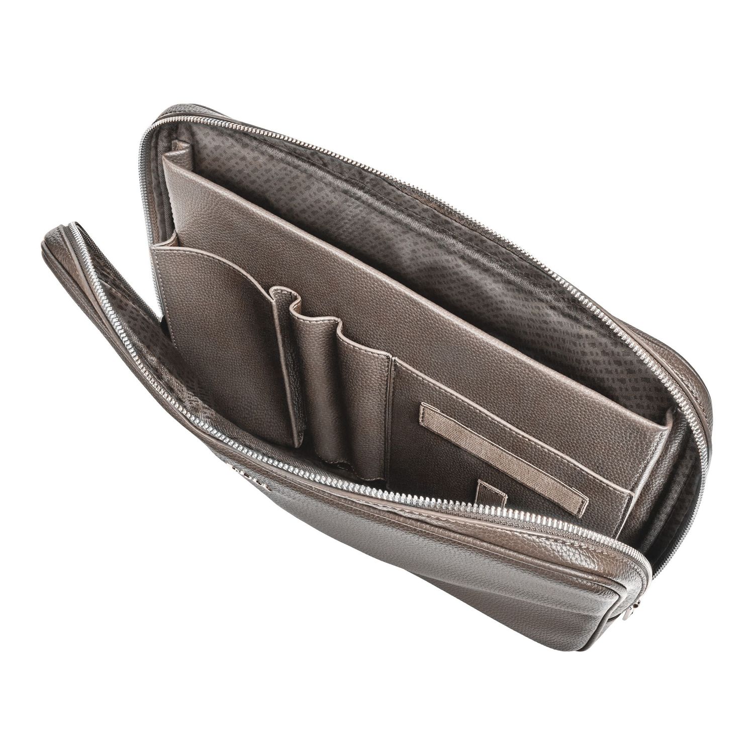 Torba na komputer Classic Grained Taupe - obrazek 3