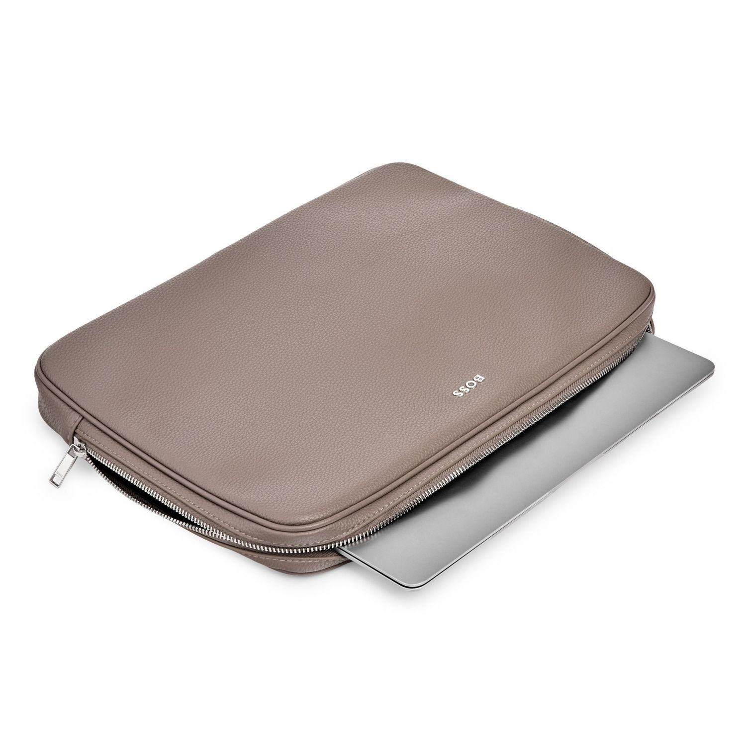 Torba na komputer Classic Grained Taupe - obrazek 5