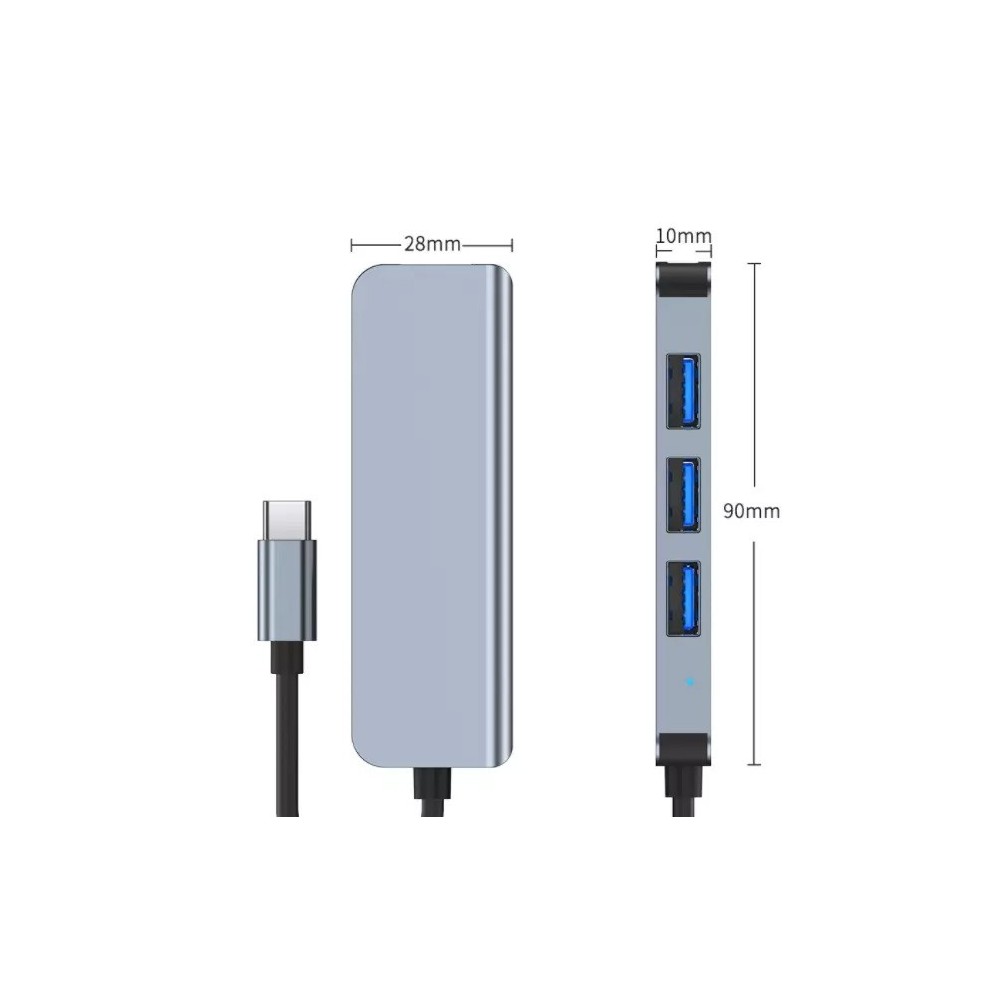 Hub USB-C z 4 portami USB 3.0 - obrazek 4