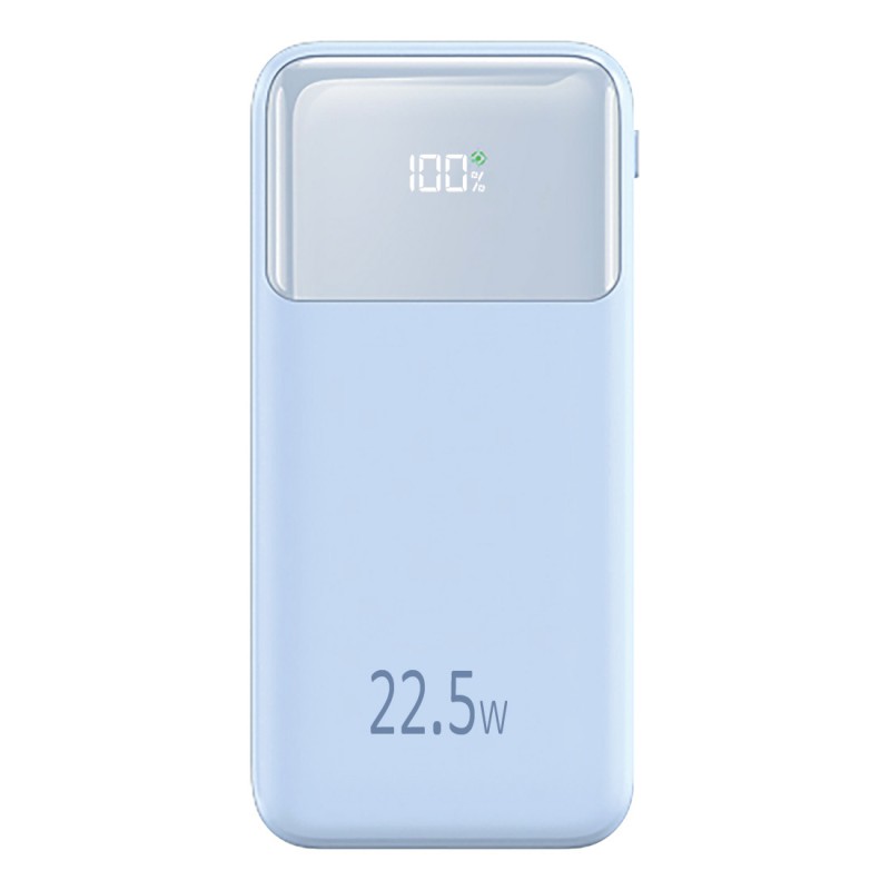 M4.4 Powerbank 10 000 mAh z wyświetlaczem Jasno niebieski
