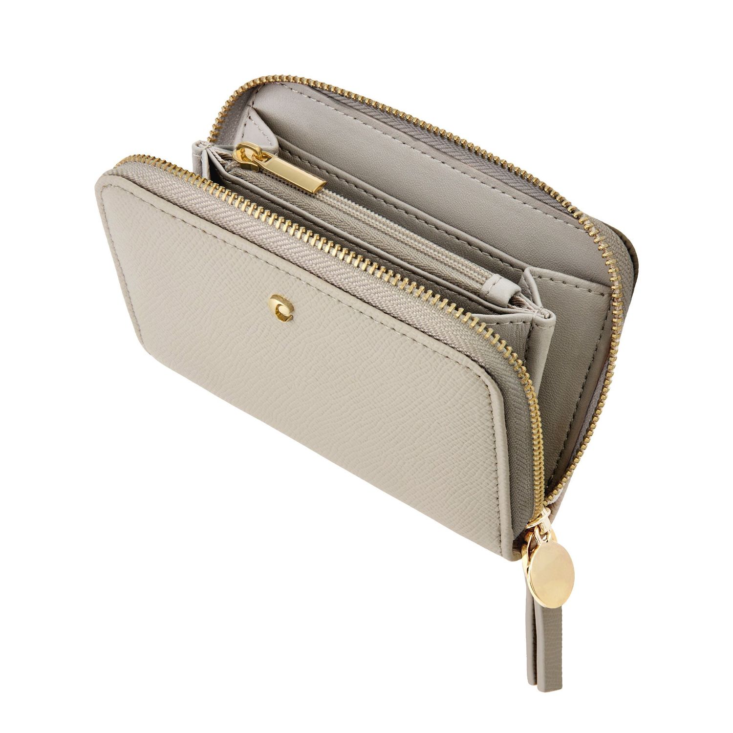 Zipped wallet Séraphine Light Grey - obrazek 3