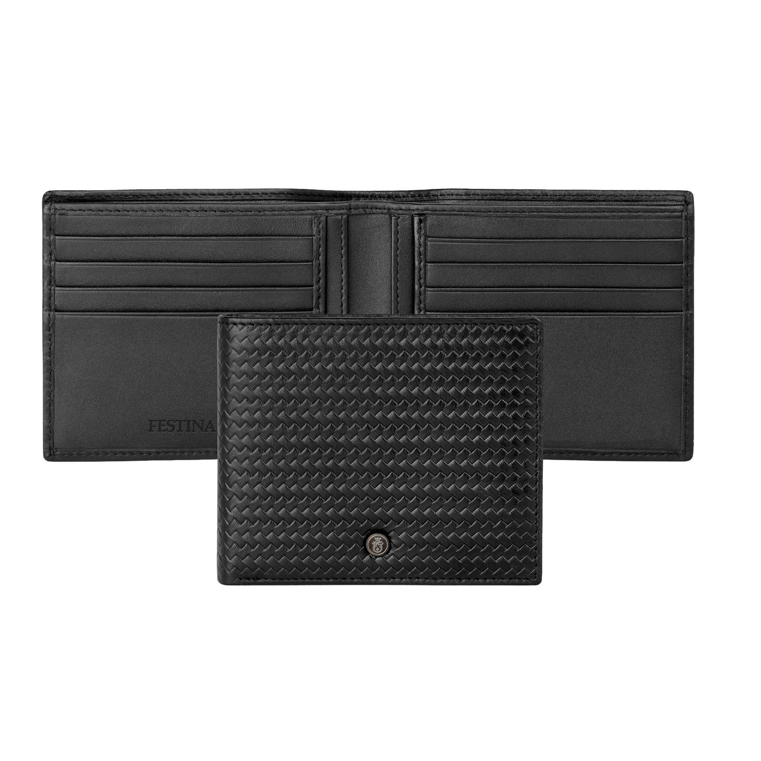 Portfel karty Interlace Black