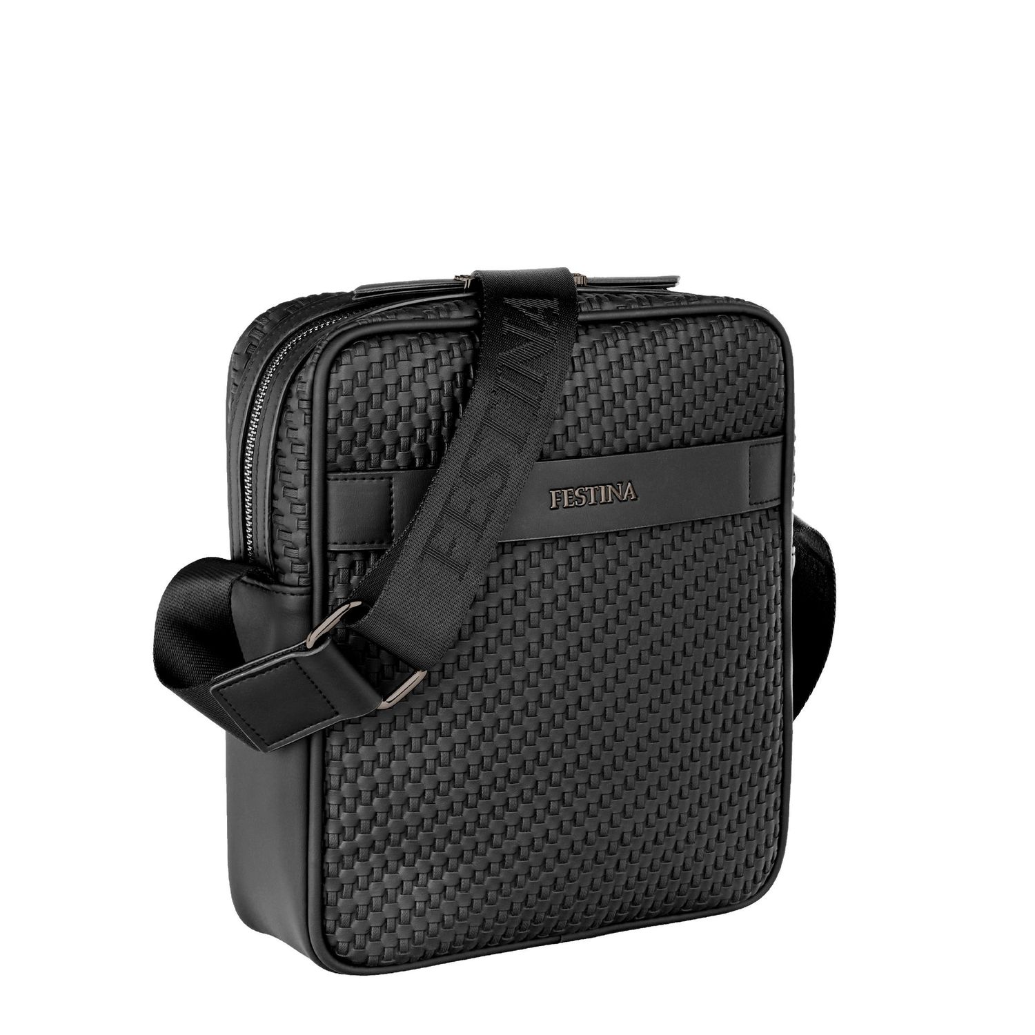 Torba reporterska Interlace Black - obrazek 2