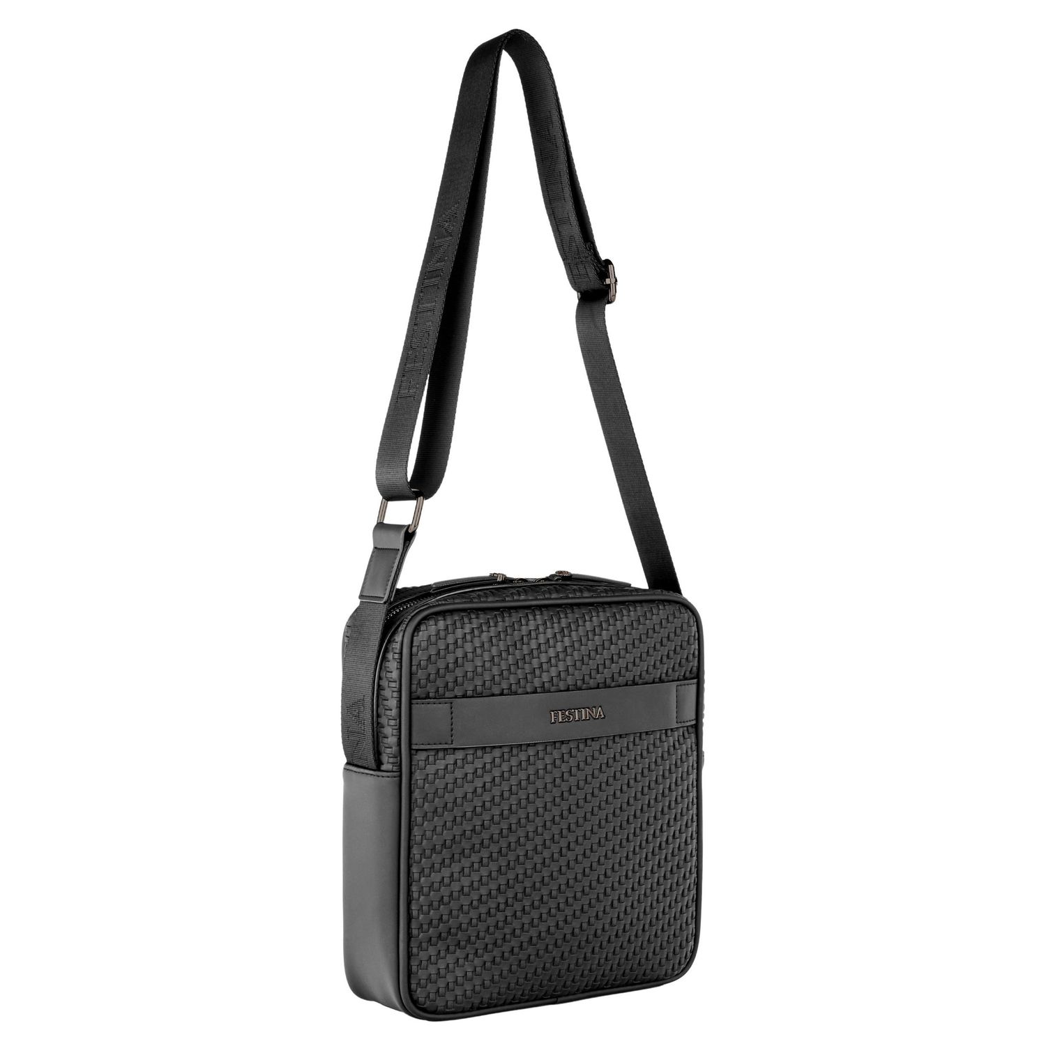 Torba reporterska Interlace Black - obrazek 3