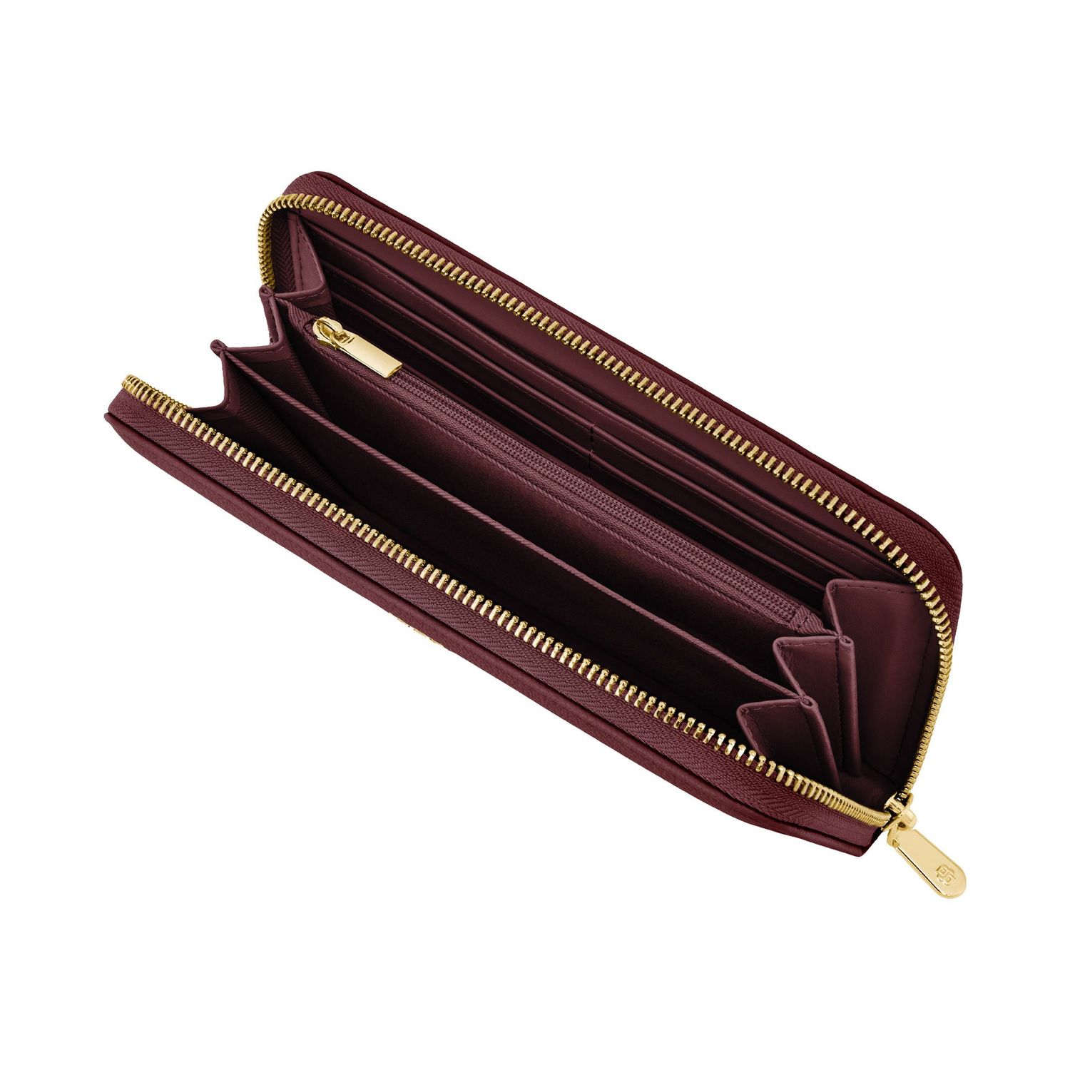 Portmonetka podrózna Signature Lady Burgundy - obrazek 3