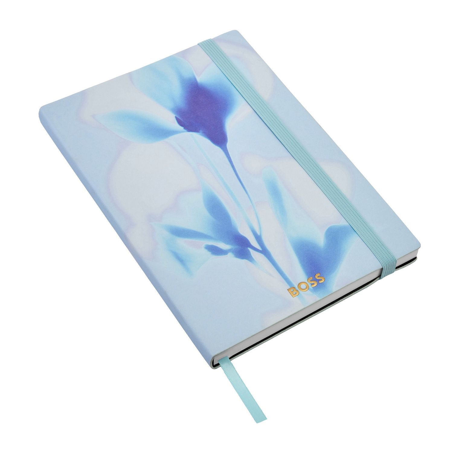 Notatnik A5 Holographic Flower Light Blue Lined - obrazek 2