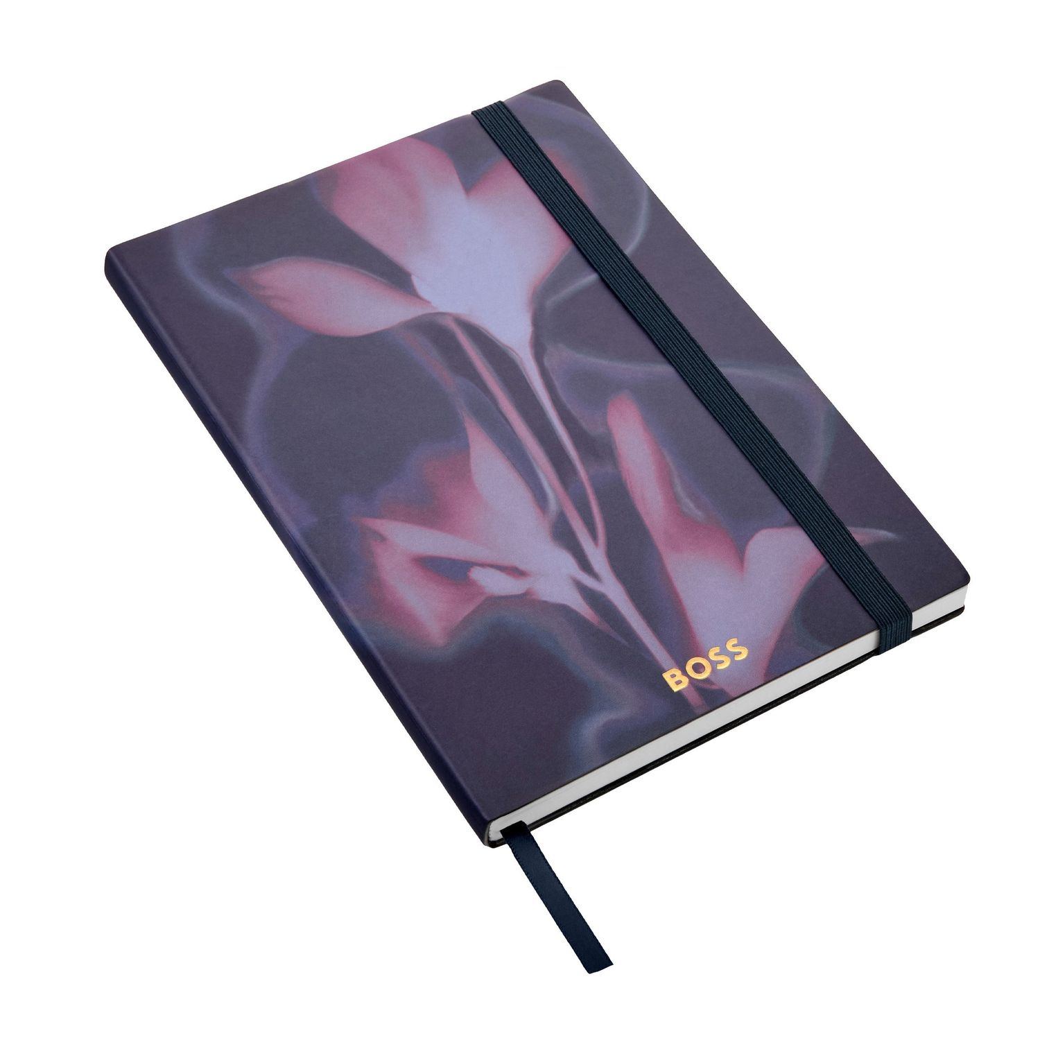 Notatnik A5 Holographic Flower Navy Lined - obrazek 2