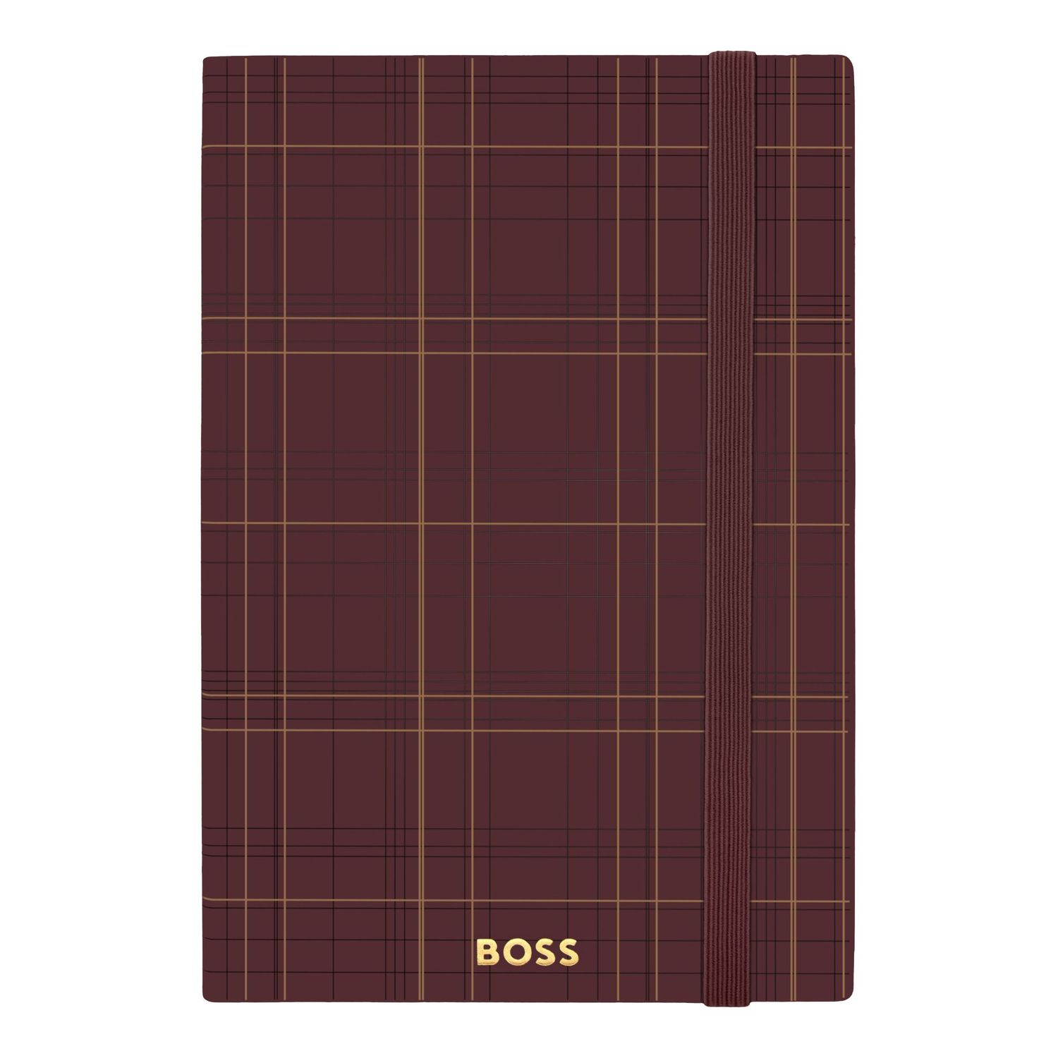 Notatnik A5 Checkered Burgundy Lined - obrazek 3