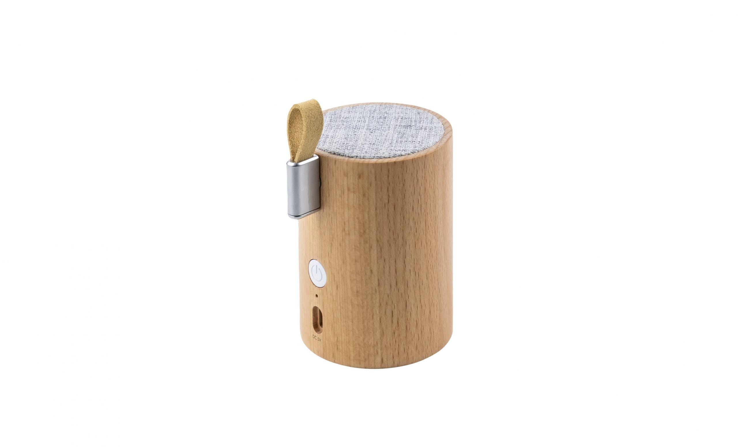 Głośnik Bluetooth Drum Light Natural Bamboo - obrazek 1