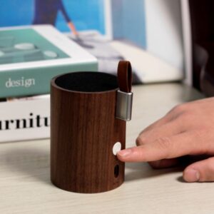 Głośnik Bluetooth Drum Light Natural Walnut - Thumbnail Image 3