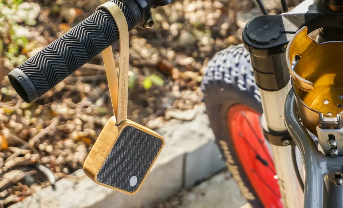 Głośnik Bluetooth Mi Square Natural Bamboo - obrazek 2