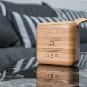 Głośnik Bluetooth Mi Square Natural Bamboo - Thumbnail Image 3