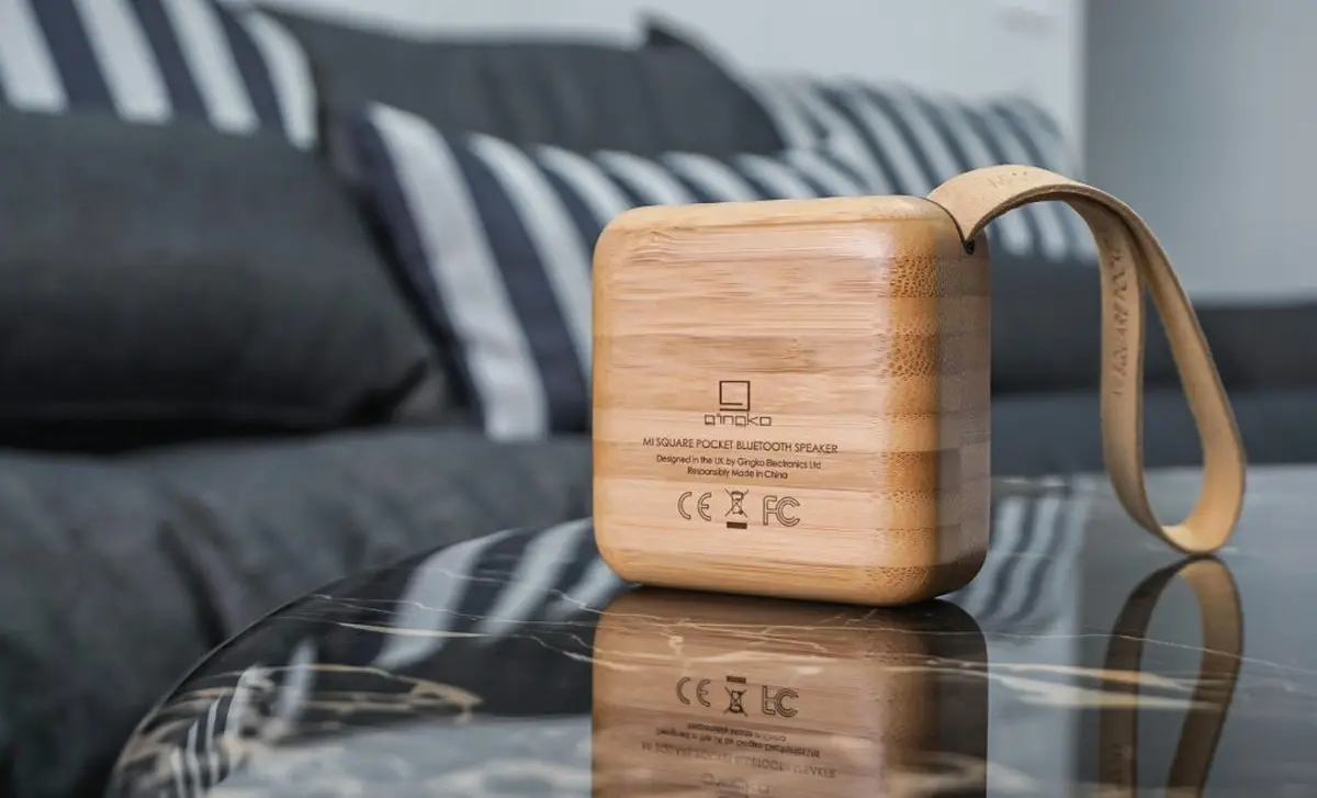 Głośnik Bluetooth Mi Square Natural Bamboo - obrazek 3