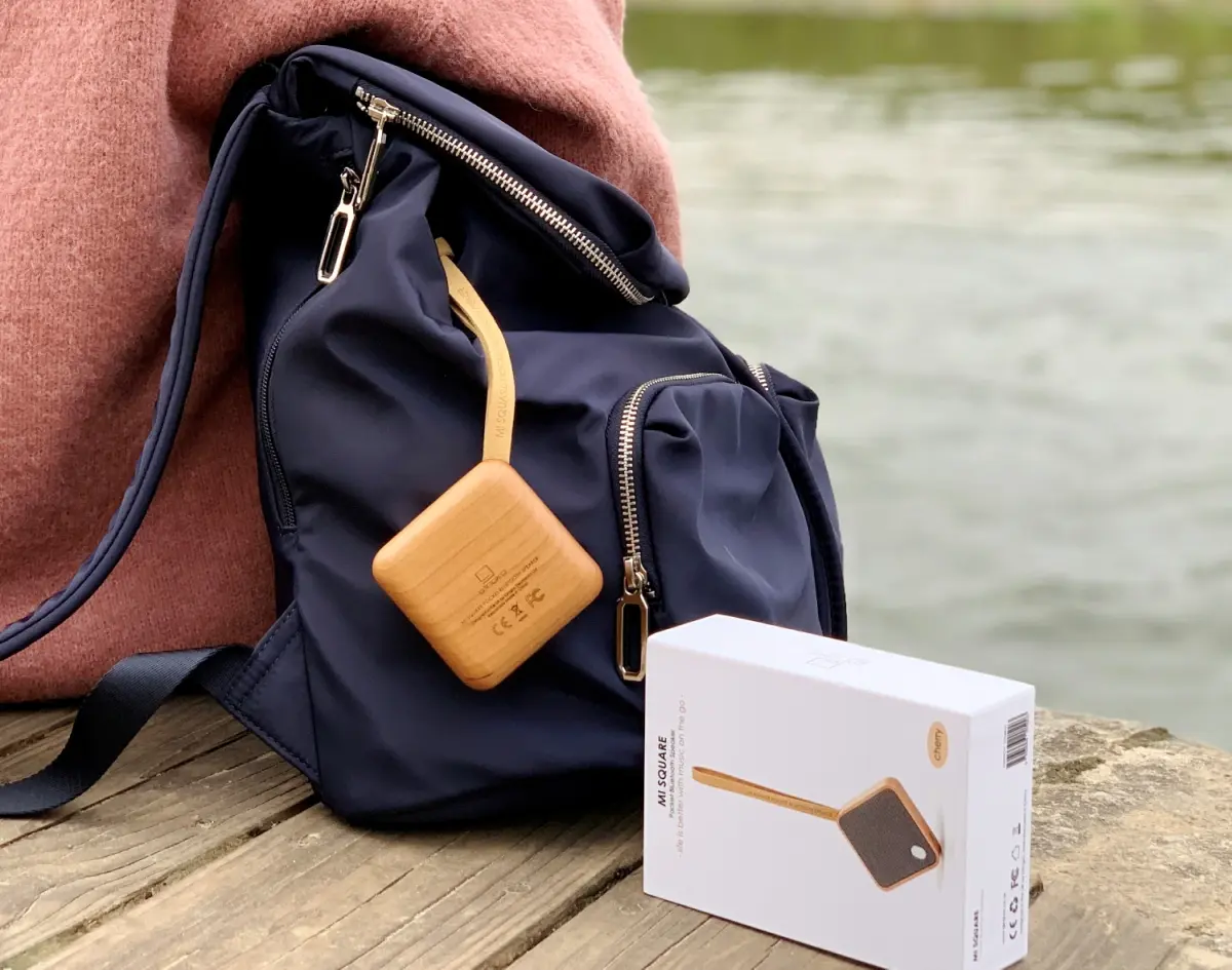Głośnik Bluetooth Mi Square Natural Cherry - obrazek 3