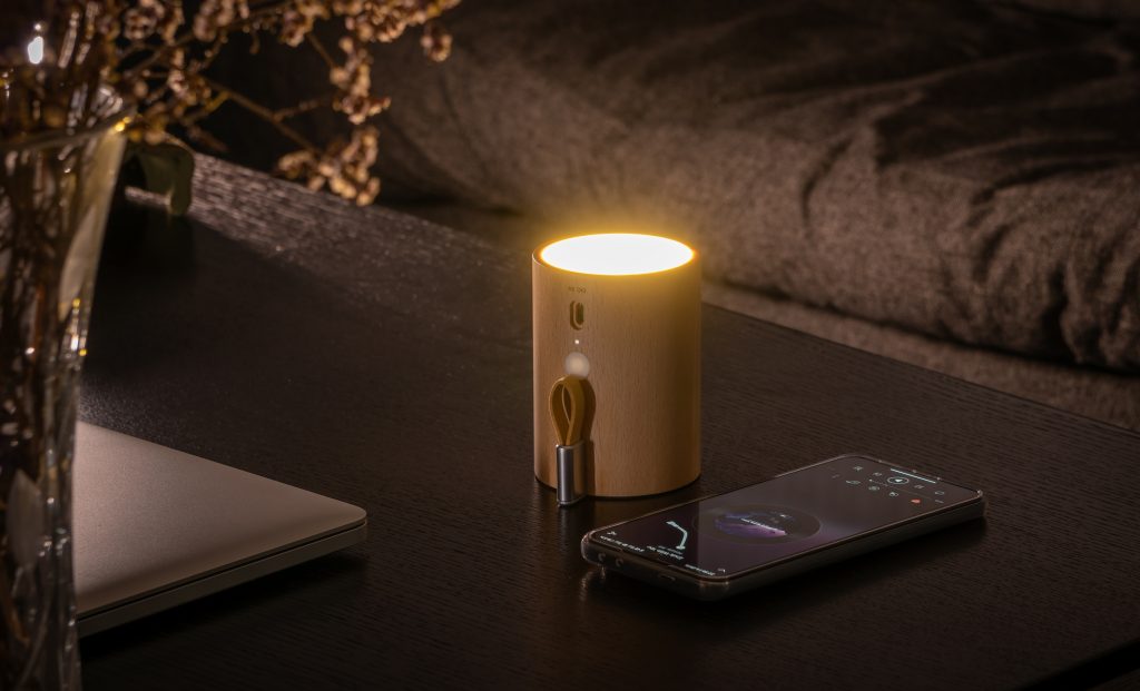 Głośnik Bluetooth Drum Light Natural Bamboo - obrazek 4