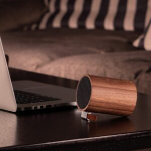 Głośnik Bluetooth Drum Light Natural Walnut - Thumbnail Image 5
