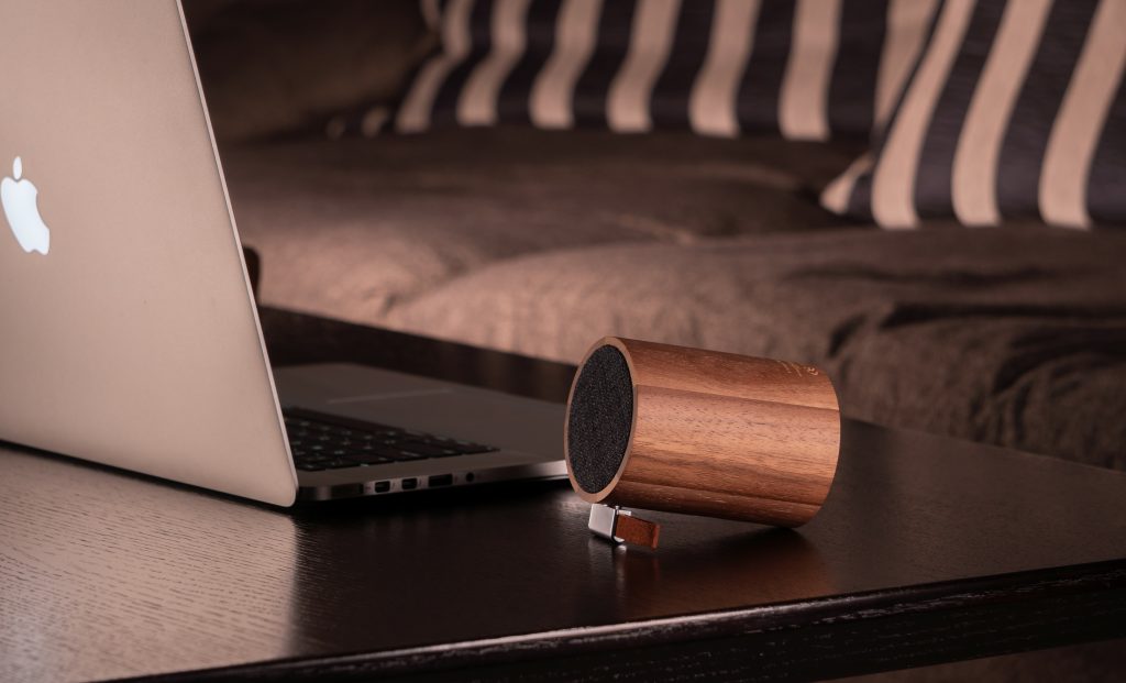 Głośnik Bluetooth Drum Light Natural Walnut - obrazek 5
