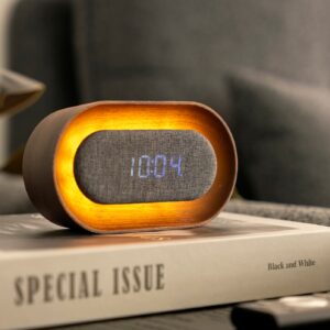 Budzik Lumos Oval Walnut