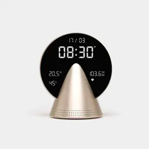 LR156 Budzik Conic Clock Złoty