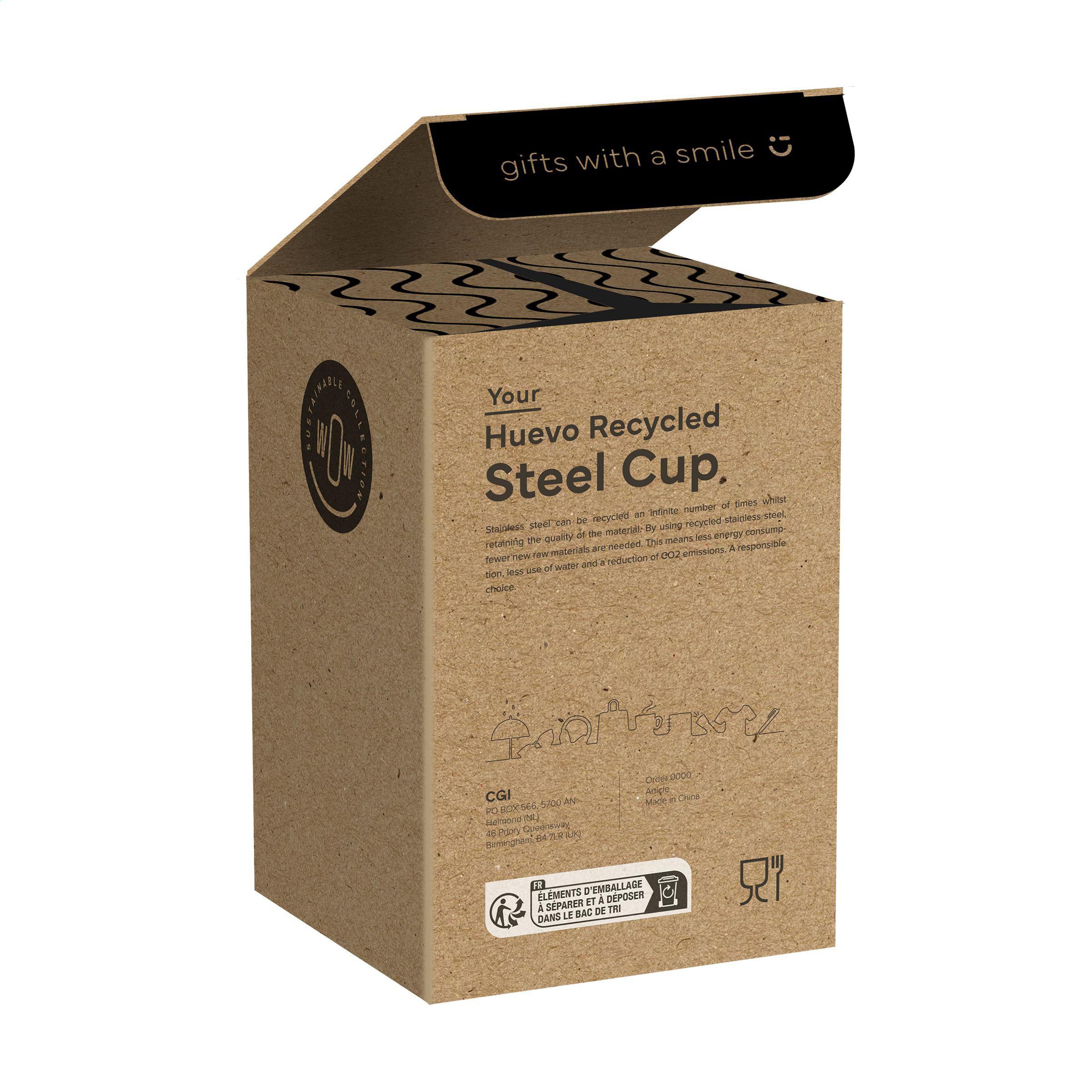Kubek termiczny Huevo RCS Recycled Steel o pojemności 350 ml - obrazek 5