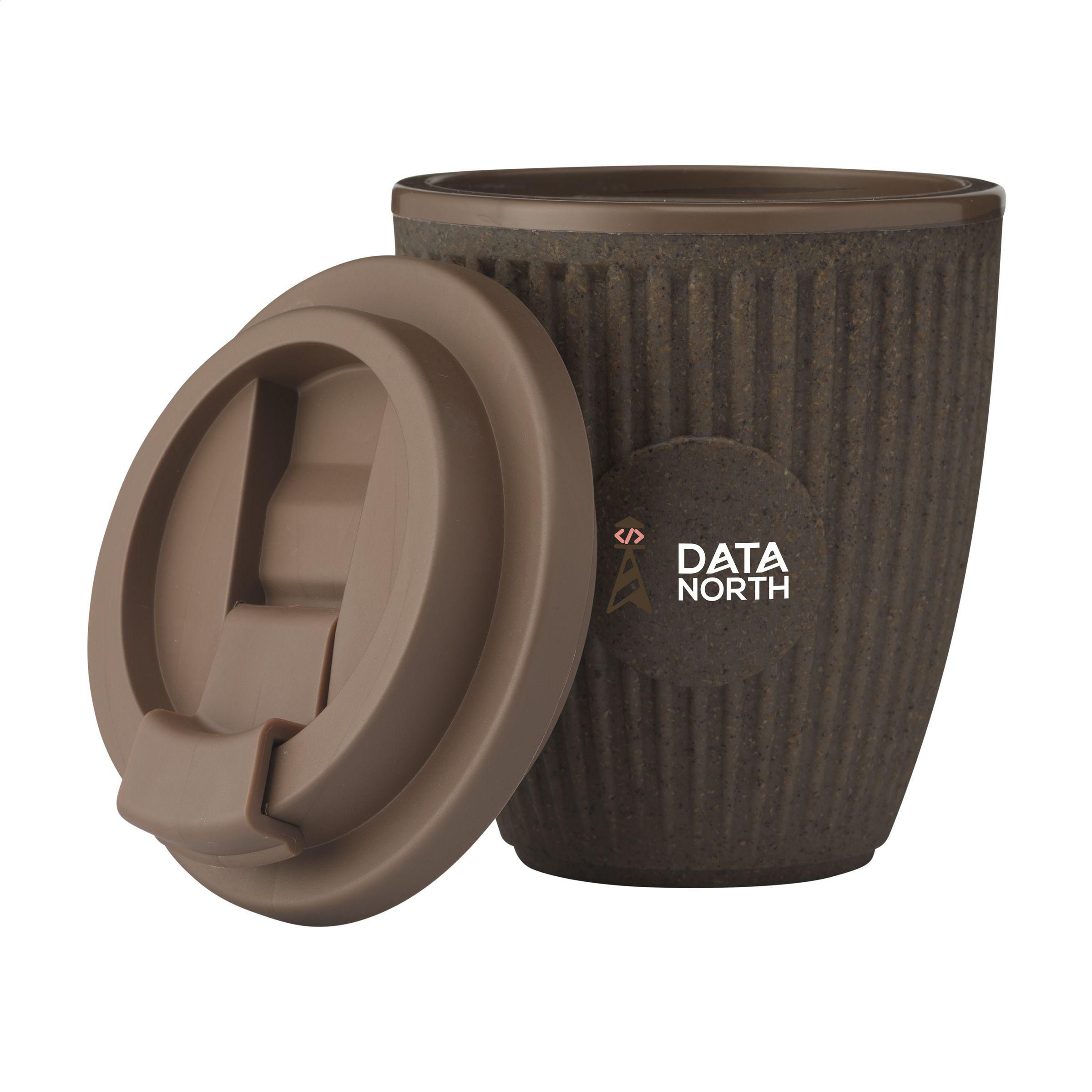 Kubek z fusów z kawy On The Go 250 ml coffee cup - obrazek 2