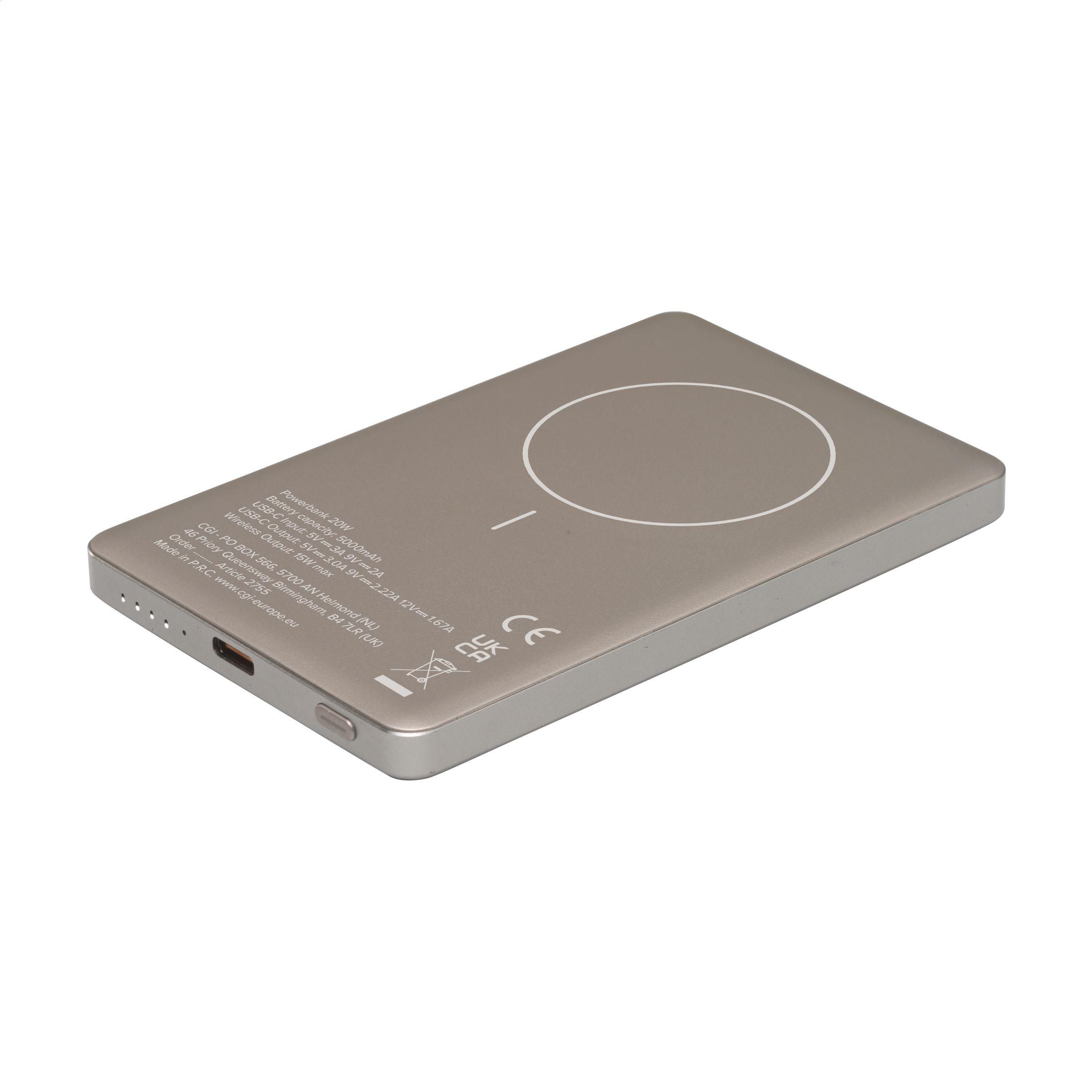Bezprzewodowy powerbank RCS Recycled Alu Magsafe 5000