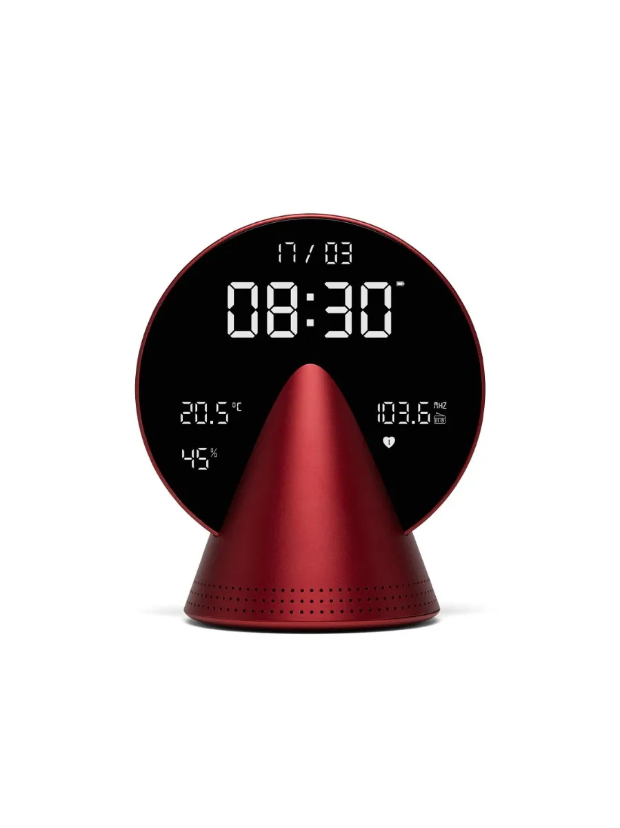 LR156 Budzik Conic Clock Czerwony - obrazek 2