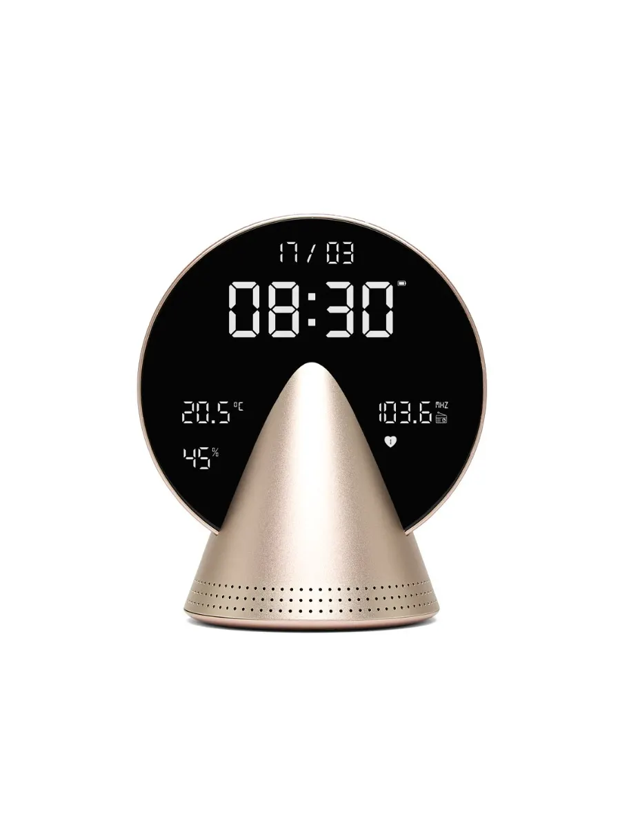 LR156 Budzik Conic Clock Złoty - obrazek 2