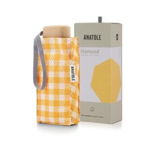 Parasol Compact Tweed & Check Kratka Gingham Żółty - Thumbnail Image 6