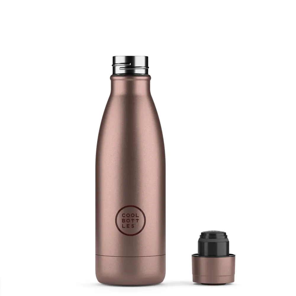 Butelka Coolors 350ml Metallic Rose - obrazek 2