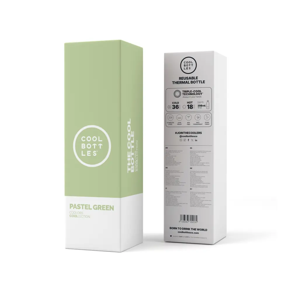 Butelka Coolors 350ml Pastel Green - obrazek 2