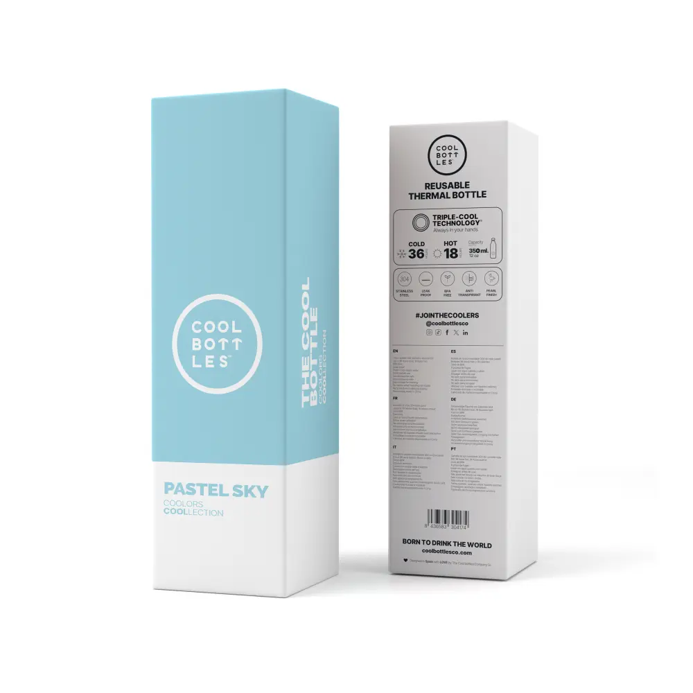 Butelka Coolors 350ml Pastel Sky - obrazek 3