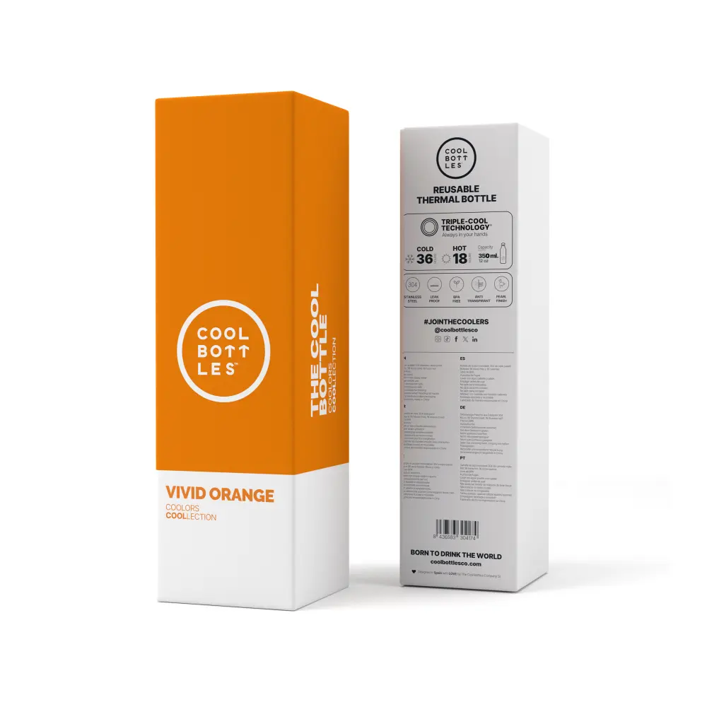 Butelka Coolors 350ml Vivid Orange - obrazek 4