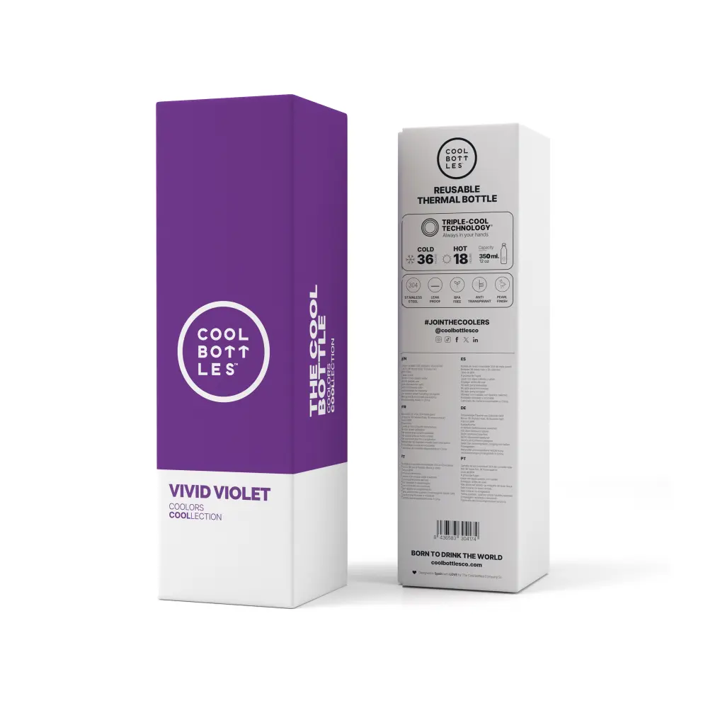 Butelka Coolors 350ml Vivid Violet - obrazek 2