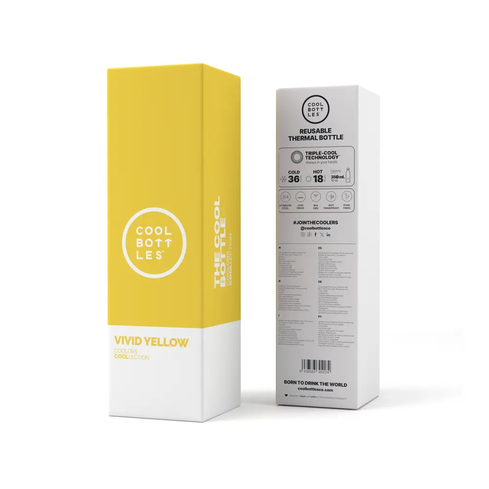Butelka Coolors 350ml Vivid Yellow - obrazek 2