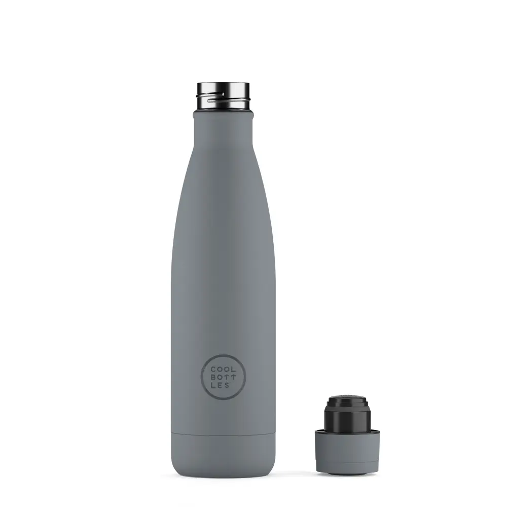 Butelka Coolors 500ml Pastel Grey - obrazek 3