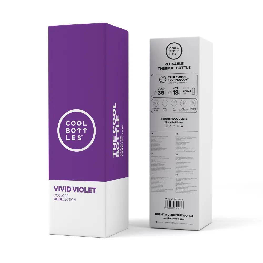 Butelka Coolors 500ml Vivid Violet - obrazek 4