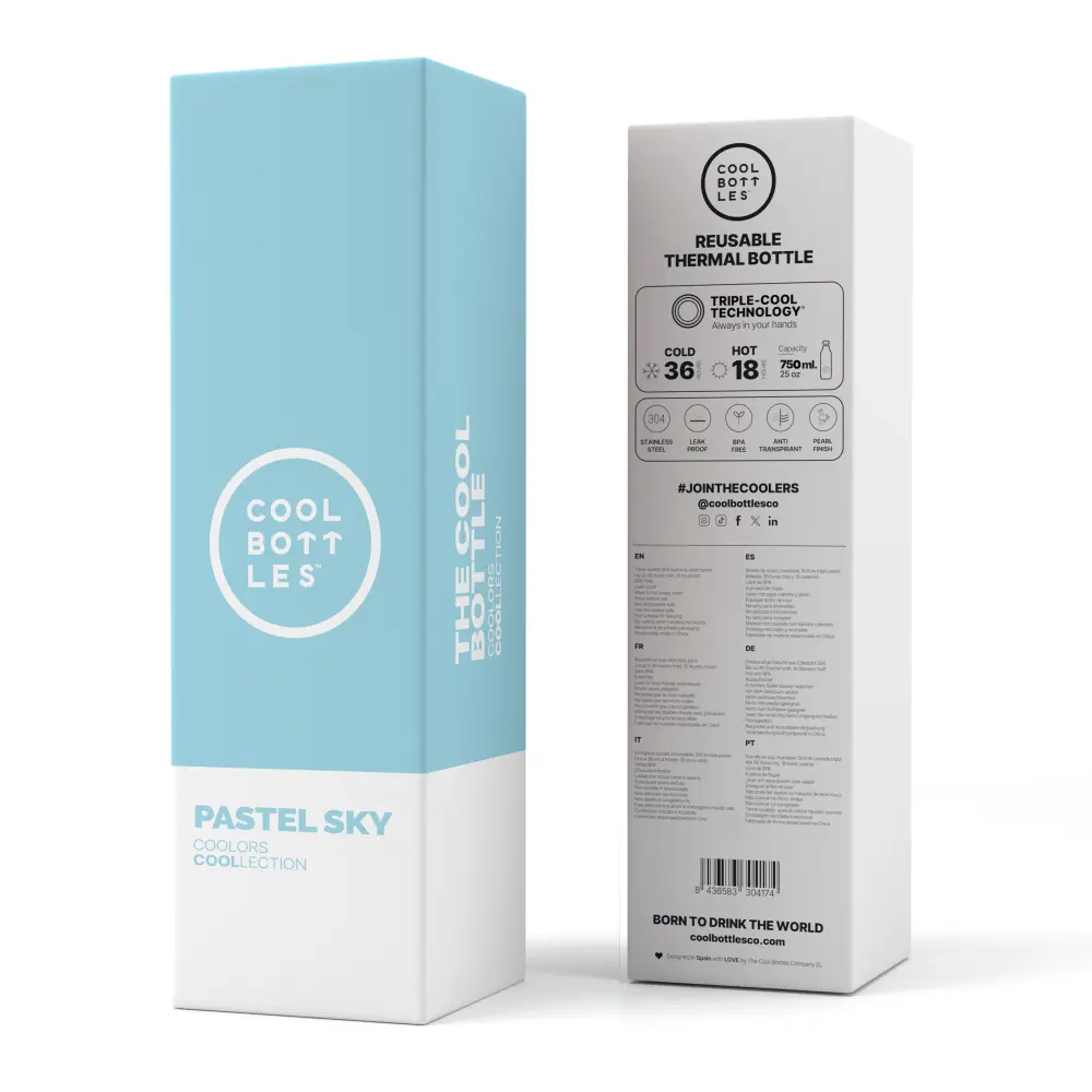 Butelka Coolors 750ml Pastel Sky - obrazek 4