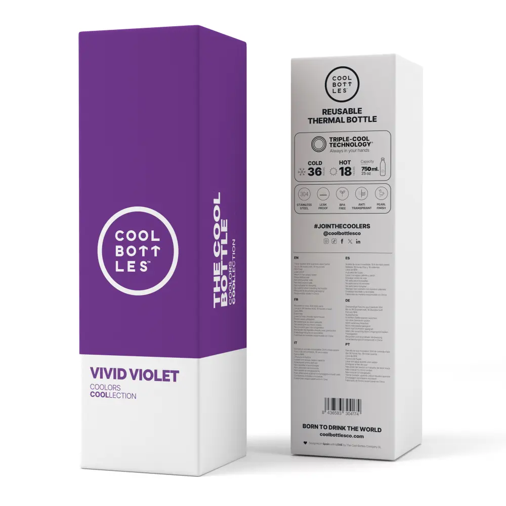 Butelka Coolors 750ml Vivid Violet - obrazek 4