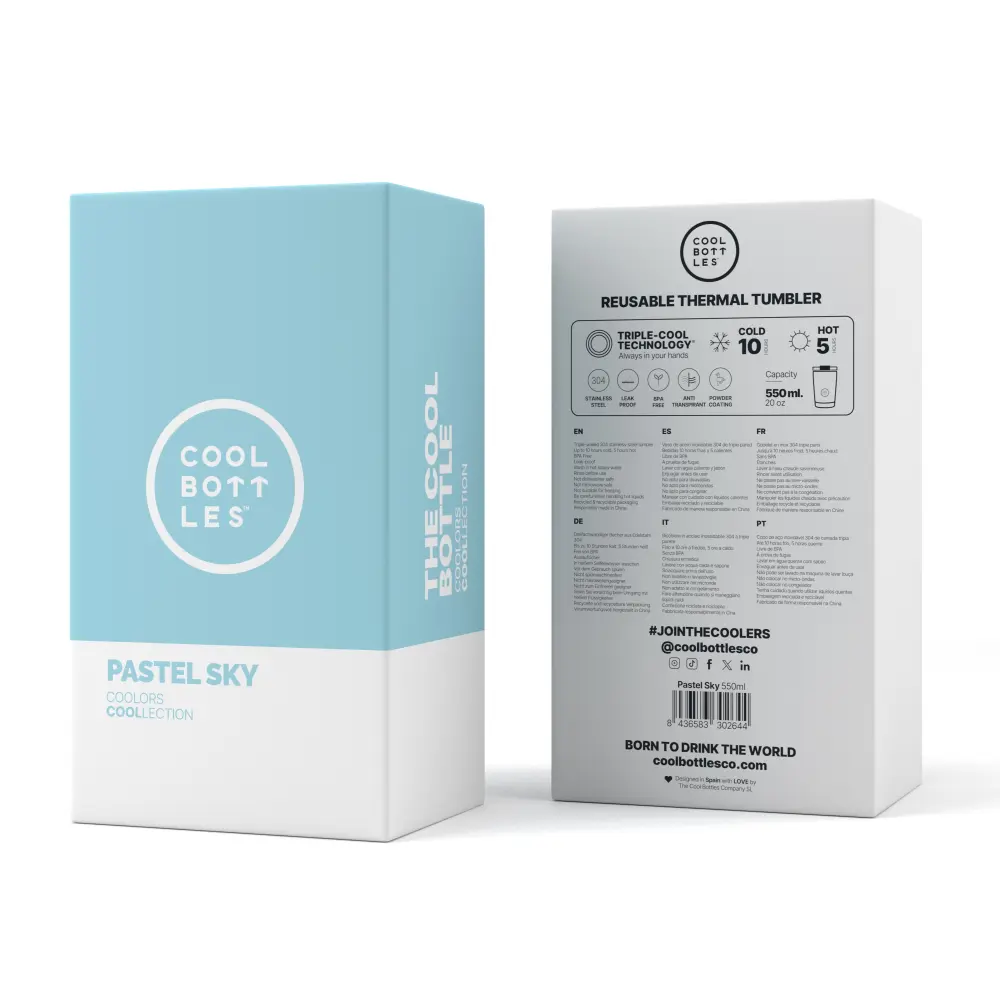 Kubek Tumblers Coolors 550ml Pastel Sky - obrazek 2