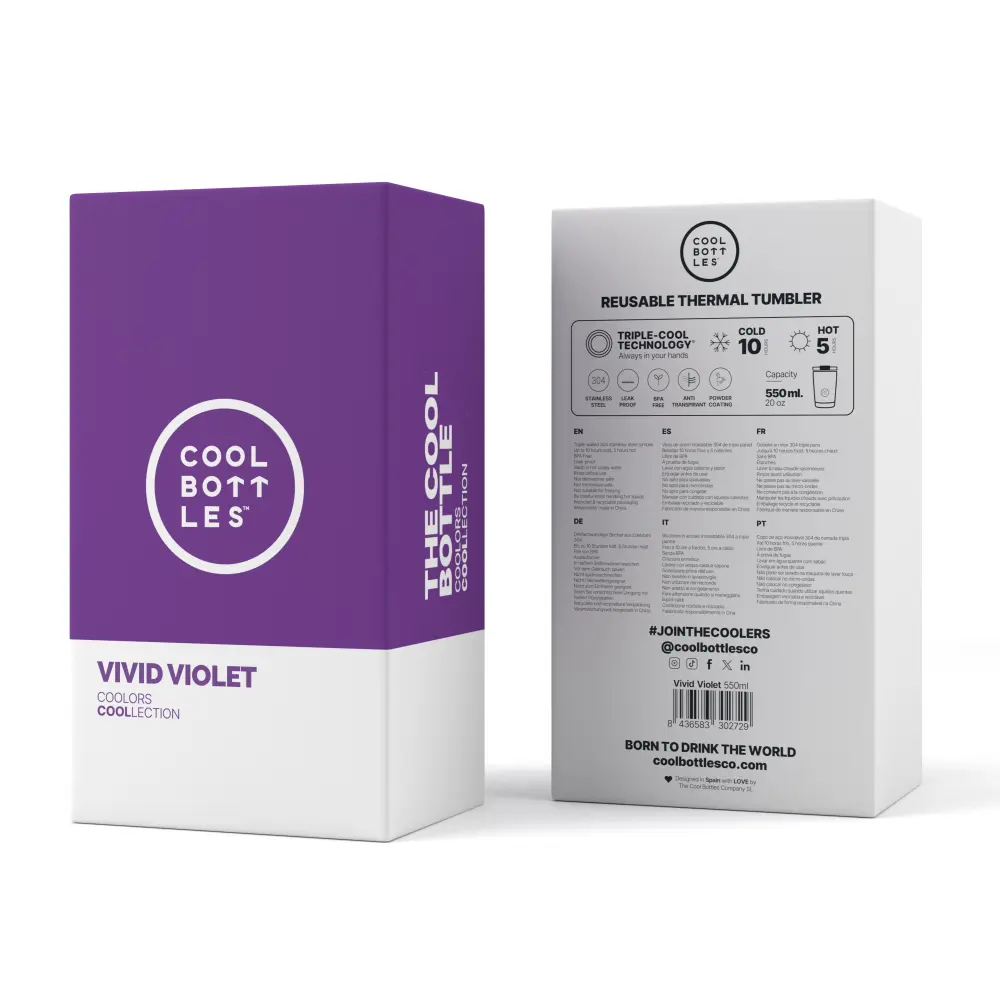 Kubek Tumblers Coolors 550ml Vivid Violet - obrazek 6