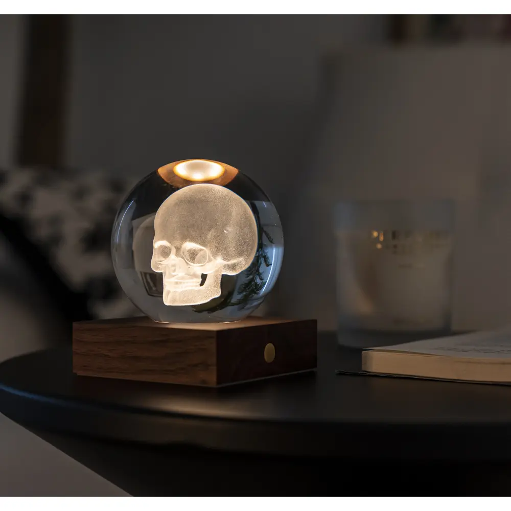 Lampa Amber Crystal 3D laser / Kolekcja przygodowa: Czaszka - obrazek 6
