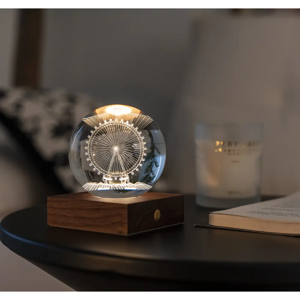 Lampa Amber Crystal 3D laser / Kolekcja przygodowa: Diabelski młyn - obrazek 6