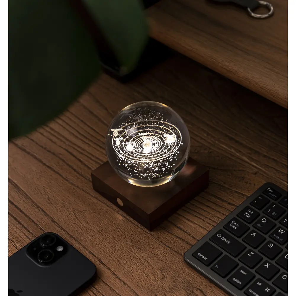 Lampa Amber Crystal 3D laser / Kolekcja kosmiczna: Układ słoneczny - obrazek 6