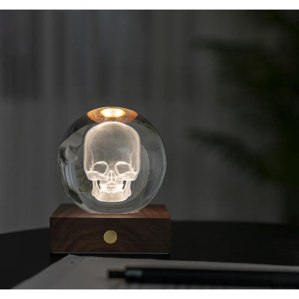 Lampa Amber Crystal 3D laser / Kolekcja przygodowa: Czaszka - obrazek 4