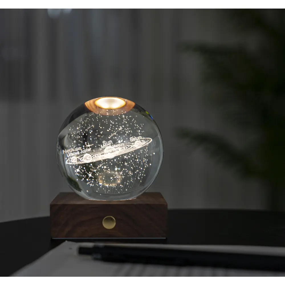 Lampa Amber Crystal 3D laser / Kolekcja kosmiczna: Układ słoneczny - obrazek 5
