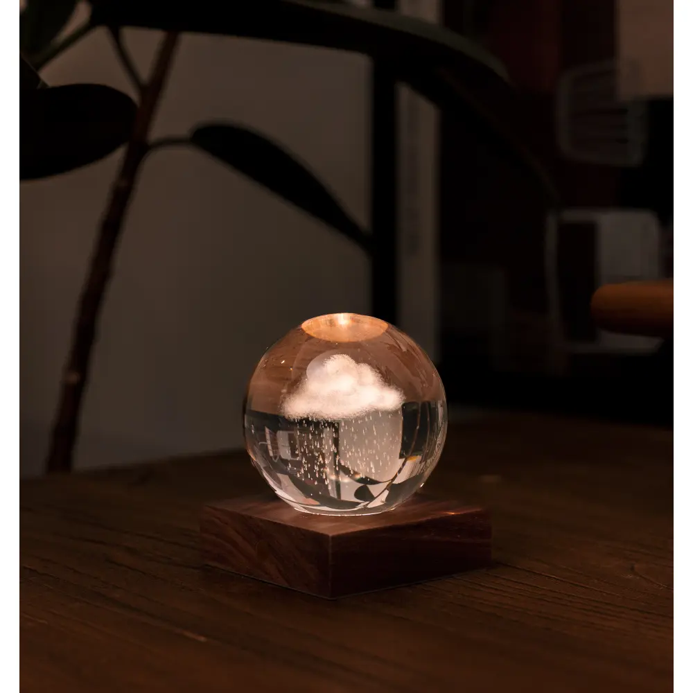 Lampa Amber Crystal 3D laser / Kolekcja przygodowa: Chmura deszczowa - obrazek 3