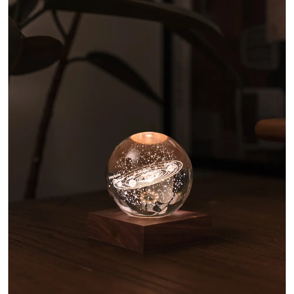 Lampa Amber Crystal 3D laser / Kolekcja kosmiczna: Układ słoneczny - obrazek 3