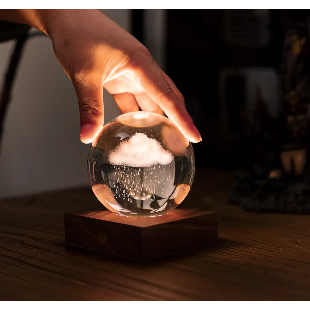Lampa Amber Crystal 3D laser / Kolekcja przygodowa: Chmura deszczowa - obrazek 2