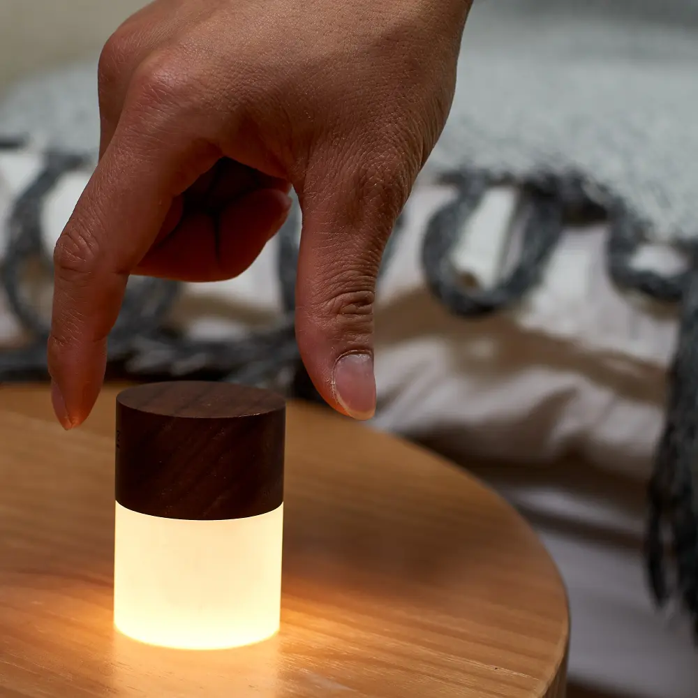 Lampa Lemelia MINI Natural Walnut Wood - obrazek 3